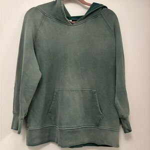 Drakes California Green Pre Washed Cotton Hoodie W Kangaroo Pocket L